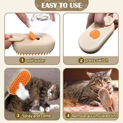 BEBO Electric Pet Brush with Spray